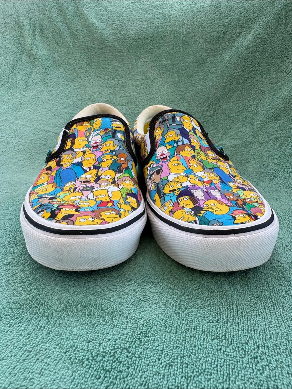 Vans The Simpsons x ComfyCush Slip-On 'Springfield' Sneakers Mens 6.5 Women’s 8